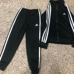 Classic adidas black and white tracksuit Run DMC made famous!
